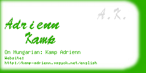 adrienn kamp business card